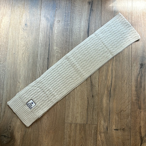 RISE Vail Ski Club Scarf Cable Knit Cream - Picture 7 of 8